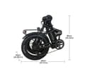 Miniatyrbillede 9 af 9: Lamtier B08A 20 tommer foldbar elcykel | 48V 13Ah | 250W BAFANG-motor | 25 km/t