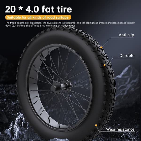 EKX X21 2000W motor, 35AH Li-ion batteri, 55km/h hastighet, 20*4.0 off-road däck, hydraulisk skivbroms Mountain E-bike