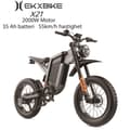 Miniatyrbild 1 av 11: EKX X21 2000W motor, 35AH Li-ion batteri, 55km/h hastighet, 20*4.0 off-road däck, hydraulisk skivbroms Mountain E-bike