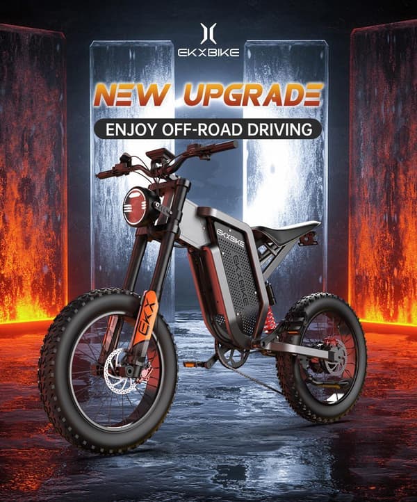 EKX X21 35AH Li-ion batteri, 2000W motor, 55km/h hastighet, 20*4.0 off-road däck, hydraulisk skivbroms Mountain E-bike