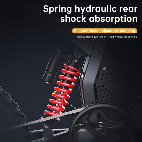 EKX X21 2000W motor, 55km/h hastighet, 35AH Li-ion batteri, 20*4.0 off-road däck, hydraulisk skivbroms Mountain E-bike