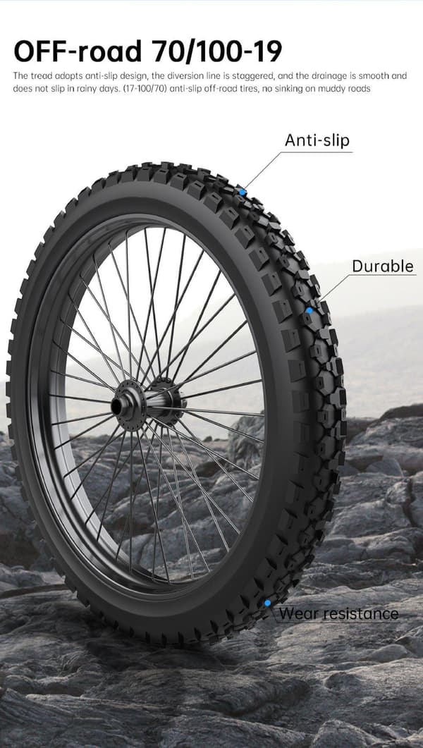 EKX X21 Max 3000W motor, 85km/h hastighet, 30AH Li-Ion batteri, 19-tums offroad-däck, hydrauliska skivbromsar Mountain e-bike