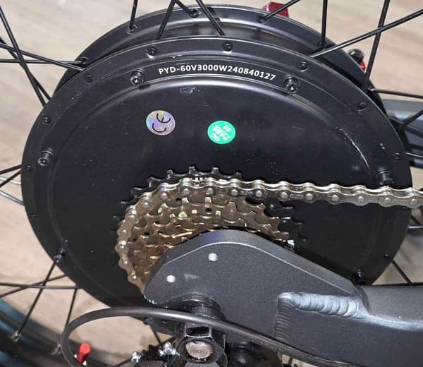 EKX X21 Max 3000W motor, 85km/h hastighet, 30AH Li-Ion batteri, 19-tums offroad-däck, hydrauliska skivbromsar Mountain e-bike