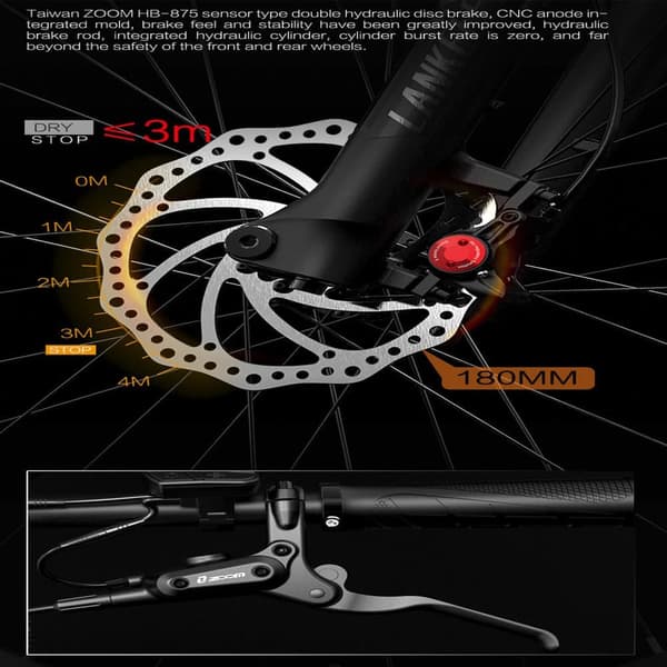 Lankeleisi RX600 Pro 29'' heldämpad elcykel, 650W Peak-motor, 20AH Samsung-batteri, hydrauliska bromsar, Shimano 8-växlar