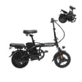 Miniatyrbild 2 av 11: Elekwheels F3 14" Hopfällbar Elcykel: 48V/250W Motor, 75 km Räckvidd, Dubbla Skivbromsar & Stålpakethållare