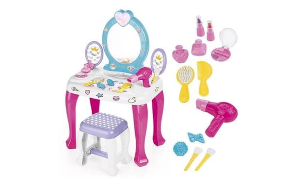 DOLU Enhörningssminkbord+stol+tillbehör. 2568 25685