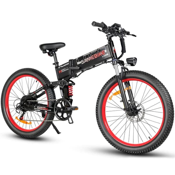 Sammenklappelig elcykel SAMEBIKE LO26-Plus, 1000W motor, 48V 15Ah batteri