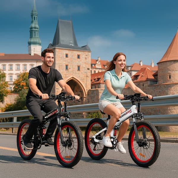 Sammenklappelig elcykel SAMEBIKE LO26-Plus, 1000W motor, 48V 15Ah batteri