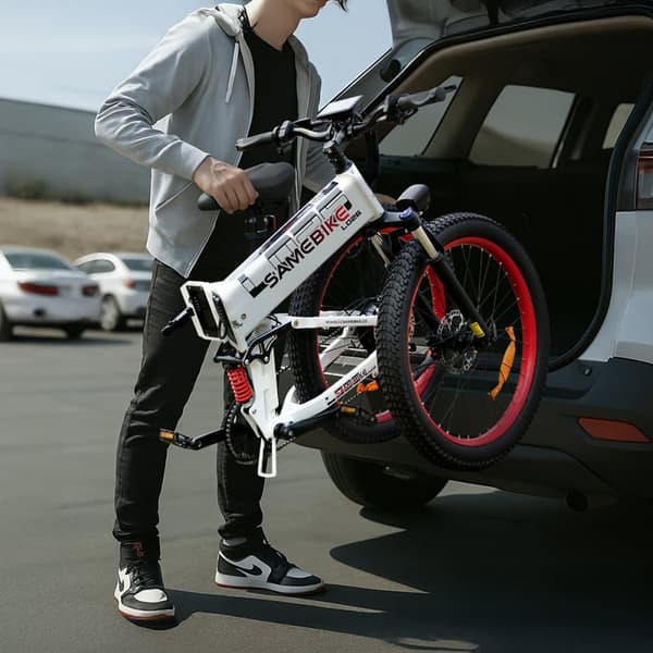 Sammenklappelig elcykel SAMEBIKE LO26-Plus, 1000W motor, 48V 15Ah batteri