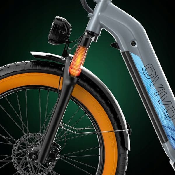 OVIVO HYPER V6 elcykel 250W 48V 20Ah 960Wh 25KM/H 150KM Grå
