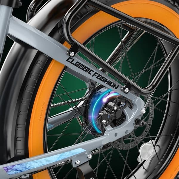 OVIVO HYPER V6 elcykel 250W 48V 20Ah 960Wh 25KM/H 150KM Grå