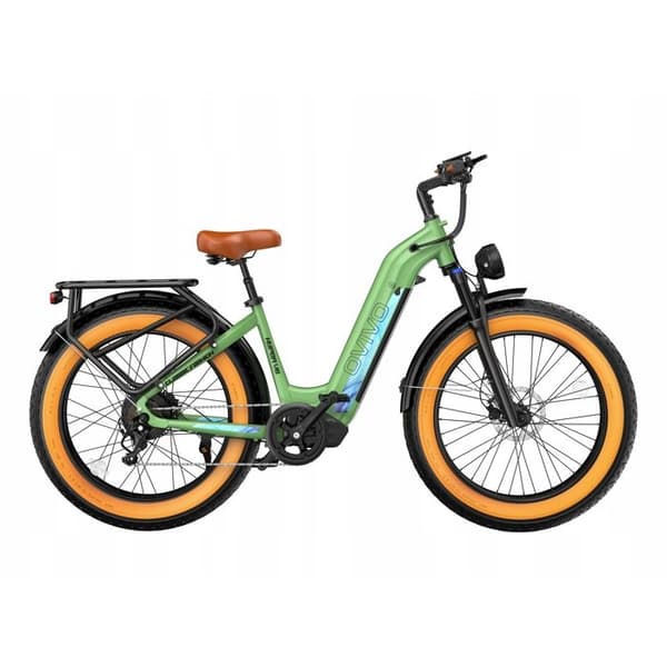 OVIVO HYPER V6 elcykel 250W 48V 20Ah 960Wh 25KM/H 150KM Grön