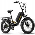 Miniatyrbild 1 av 6: CEAYA R8-SE Elektriska fordon 20"*3.0 hopfällbara däck 1000W 15AH 45KM/H E-BIKE Svart