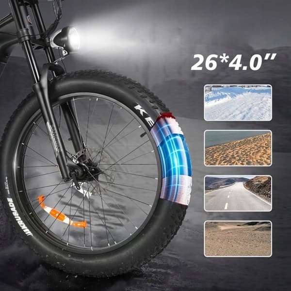 Elcyklar Samebike RS-A08-II-FT 1000W hjul 26" Shimano--7s 130KM