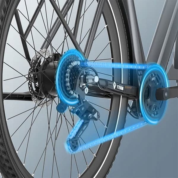 Vuxen elcykel FAFREES 10Ah 250W 100km SHIMANO 9 växlar