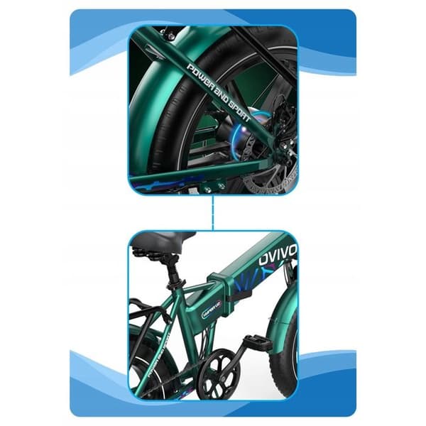 Elcykel OVIVO HYPER V2 grå 250W hjul 20 "