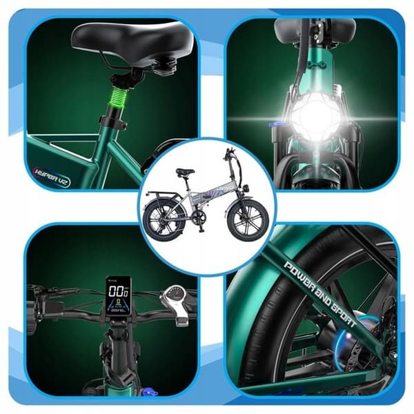 Elcykel OVIVO HYPER V2 grå 250W hjul 20 "