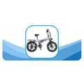 Miniatyrbild 1 av 6: Elcykel OVIVO HYPER V2 grå 250W hjul 20 "