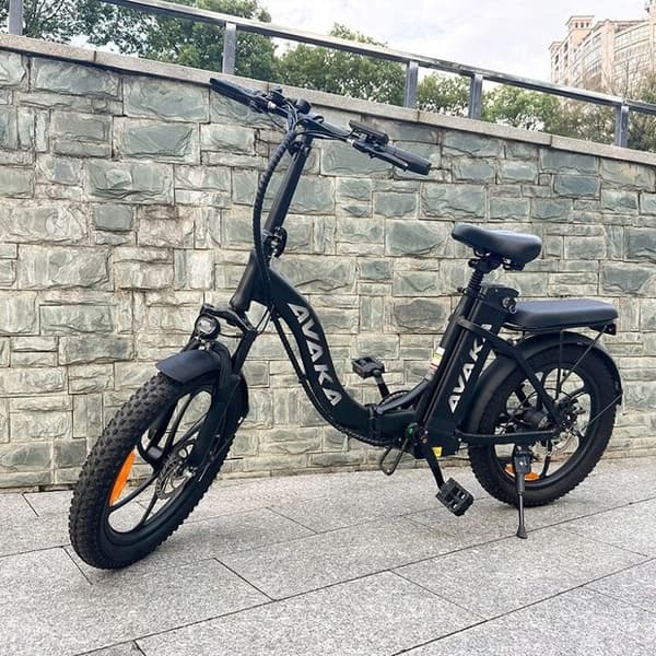 Fällbar elfordon AVAKA BZ20 PLUS 48V 18.2AH 500W 32km/h 20" E-cykel svart