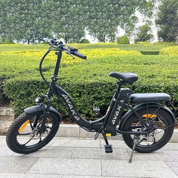 Fällbar elfordon AVAKA BZ20 PLUS 48V 18.2AH 500W 32km/h 20" E-cykel svart