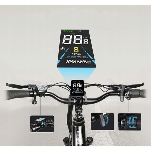 Urbana elfordon Samebike RS-A01Pro 500W 36V 35KM/H 2025+BAG 26'''