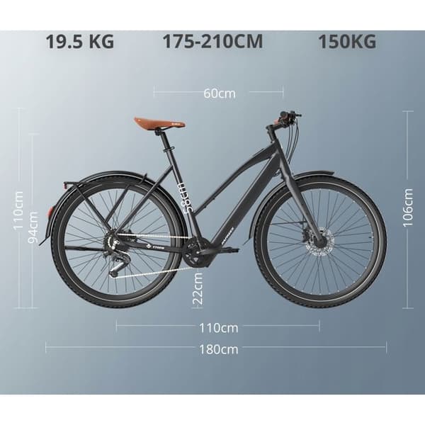 Urban elektriskt fordon Fafrees F700W 500W 36V10Ah 25KM/H