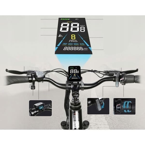 Nya elektriska stadsfordon Samebike RS-A01Pro-T 500W 15AH 32KM/H