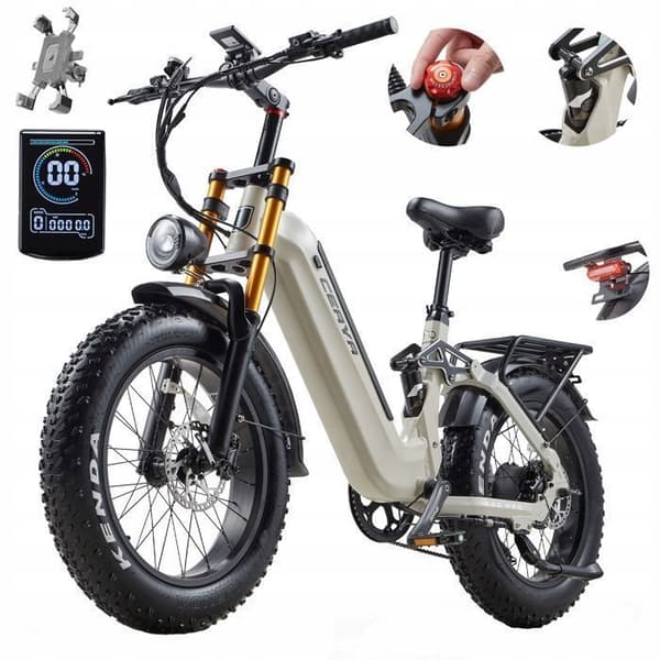 CEAYA A20 PRO - Elcykel - Elektriska fordon - Motor 1000W - Batteri 48V20Ah - 45km/h hydraulisk broms