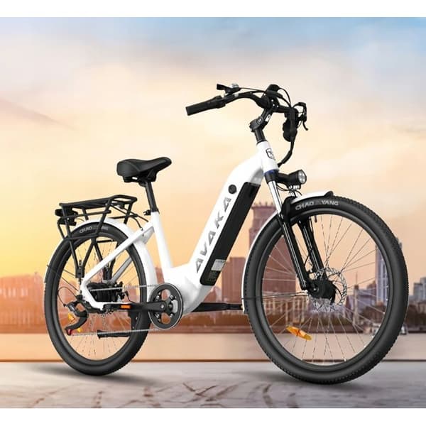AVAKA K200 Elektrisk fordon 48V 12AH 350W 35KM/H 100HK för E-bike Vit