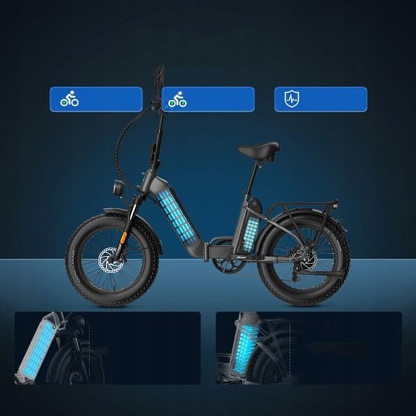 Fältfordon elektrisk FAFREES FF20 Polar 24AH 860W 45KM/H 150KM 20*4".