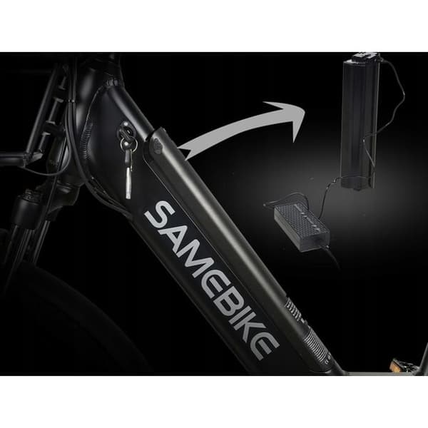 Steg-genom Vit Elfordon Samebike RS-A01 Plus 48V 14Ah 26 Tum Däck
