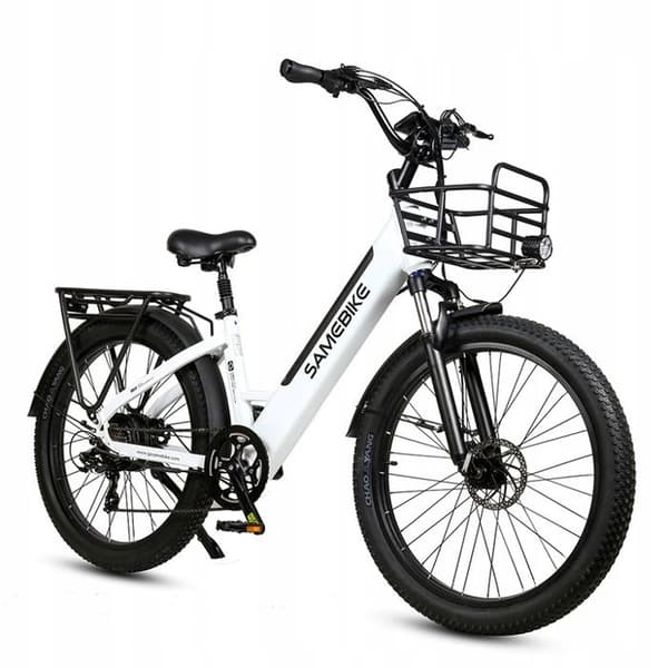 Steg-genom Vit Elfordon Samebike RS-A01 Plus 48V 14Ah 26 Tum Däck