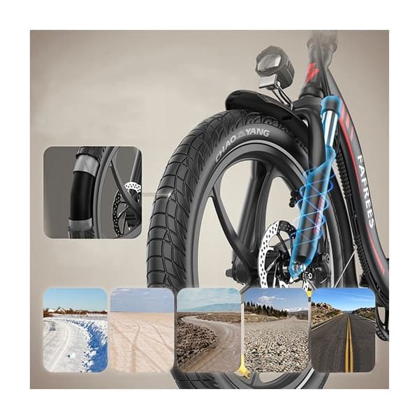 Elcykel Faltcykel FAFREES F20+ 250W 36V 20AH 25KM/H 90KM