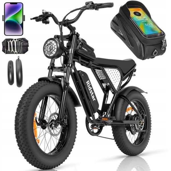 Elfordon för män/kvinnor Ridstar Q20 1500W 20Ah 55km/h