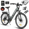 Miniatyrbild 1 av 5: 26*2,1" Elektrisk fordon Samebike A01 Pro 500W 35KM/H 90KM 15Ah PL Grå