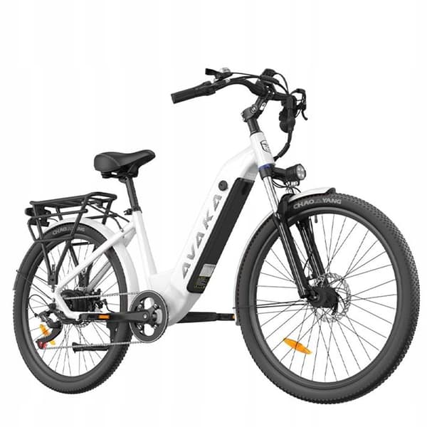 AVAKA K200 Elektrisk fordon 48V 12AH 350W 35KM/H 100HK för E-bike Vit