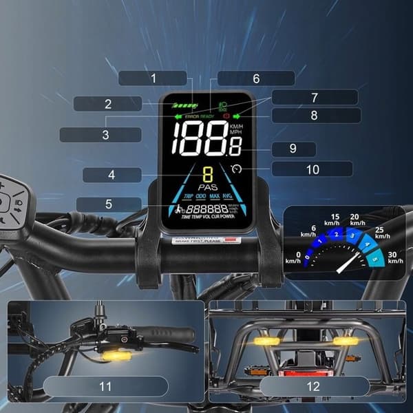 Fafrees F20 Mate 750W 21AH 30KM/H 115KM förbättrad elektrisk trehjuling