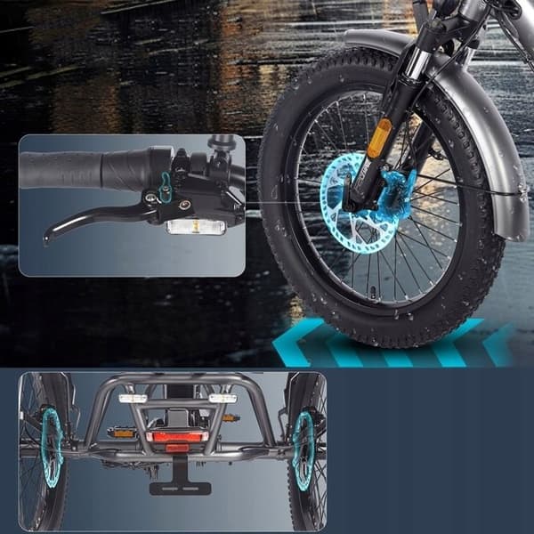 Fafrees F20 Mate 750W 21AH 30KM/H 115KM förbättrad elektrisk trehjuling