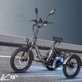 Miniatyrbild 2 av 6: Fafrees F20 Mate 750W 21AH 30KM/H 115KM förbättrad elektrisk trehjuling