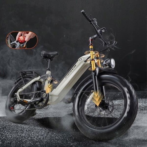 CEAYA A20 PRO - Elcykel - Elektriska fordon - Motor 1000W - Batteri 48V20Ah - 45km/h hydraulisk broms