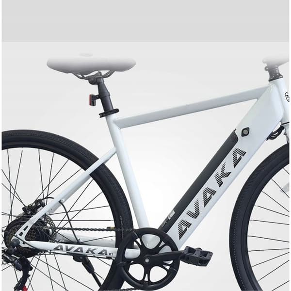 Multifunktionell elcykel AVAKA R1 city 45KM 250W 25KM/H 27,5" E-cykel Grå