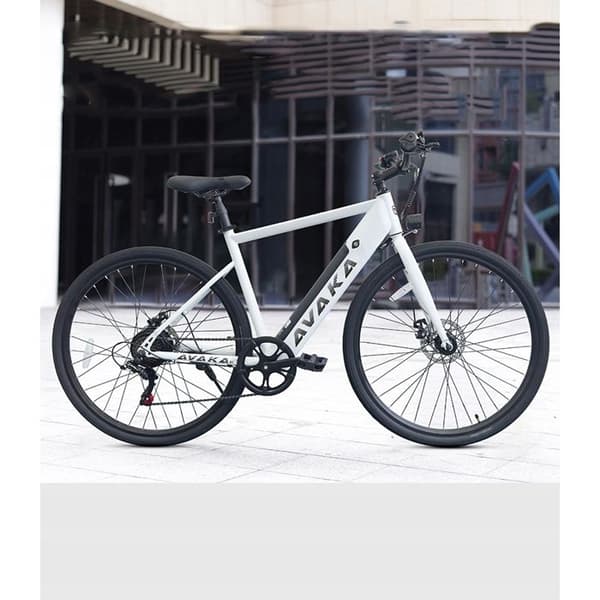 Multifunktionell elcykel AVAKA R1 city 45KM 250W 25KM/H 27,5" E-cykel Grå