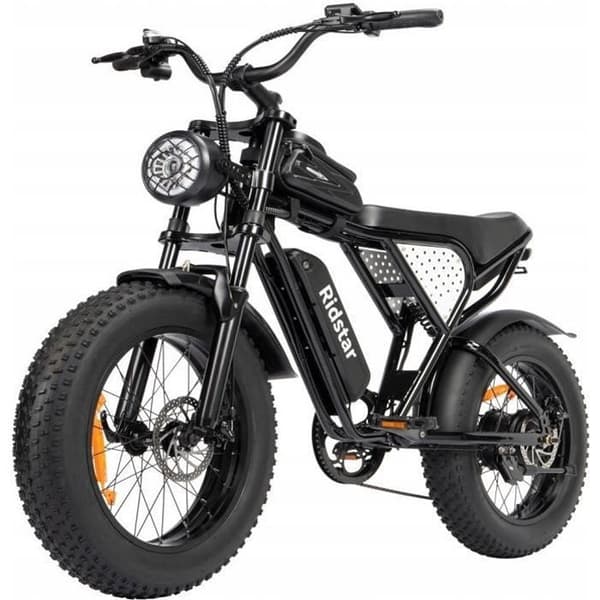 Ridstar Q20 Elcykel - Avtagbart Batteri 48V-15Ah 1000W - Avtagbart Batteri 48V-15Ah - 7 Växlar SHIMANO - 20’’ Hjul Stora Däck