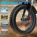Miniatyrbild 5 av 6: Elcykel - Ridstar - Q20 - 1500W - 48V 20Ah - Däck 20 tum