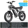 Miniatyrbild 2 av 6: Elcykel - Ridstar - Q20 - 1500W - 48V 20Ah - Däck 20 tum
