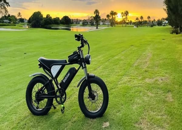 VTT Elcykel Ridstar Q20MIN 1000W 48V15Ah PAS-läge 80KM 20" 7 växlar Svart E-cykel Stad Snö Universitet Student