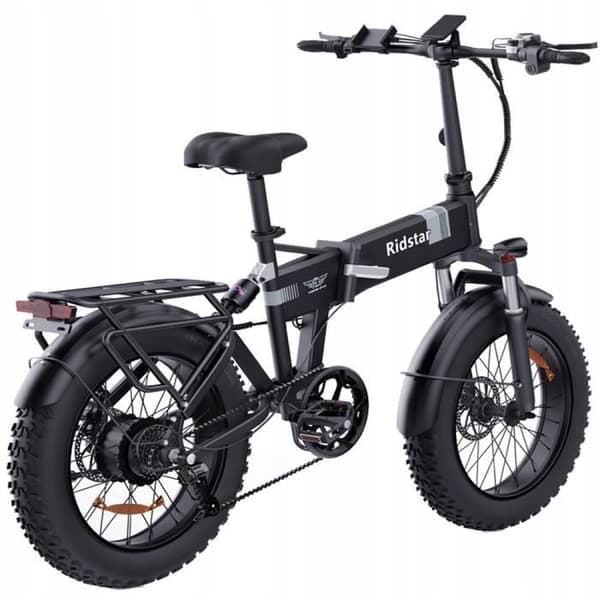 Ridstar H20 Elcykel - 48V14Ah 1000W - Maxhastighet 50 km-h - Shimano 7 växlar