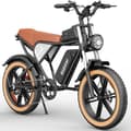 Miniatyrbild 3 av 4: Ridstar Q20 IT Elcykel - Motor 750W Batteri 48V20AH Däck 20 Tum Hydrauliska Bromsar - Svart Brun