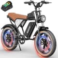 Miniatyrbild 4 av 4: Ridstar Q20 IT Elcykel - Motor 750W Batteri 48V20AH Däck 20 Tum Hydrauliska Bromsar - Svart Brun
