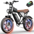 Miniatyrbild 2 av 4: Ridstar Q20 IT Elcykel - Motor 750W Batteri 48V20AH Däck 20 Tum Hydrauliska Bromsar - Svart Brun